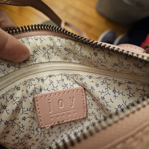 Joy Susan Blush Pink Knit-Texture Crossbody Bag - Picture 3 of 4